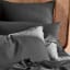 Linen House Elka Bamboo 500 Thread Count King Pillowcase - Charcoal Product Image 