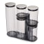 Joseph Joseph Podium 100 Glass Storage Jar Set, Set of 5