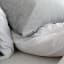 Detail image of The T Shirt Bed Company Soft Grey Duvet Cover Set