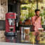 DeLonghi Dedica Pump Manual Espresso Coffee Machine, EC685 - Matte Red