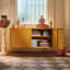 Popstrukt Sugar Cube Media Unit - Honey with decorative books