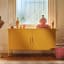 Popstrukt Sugar Cube Media Unit - Honey with vases