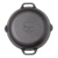 Angle image of Victoria Seasoned Cast Iron Skillet with Helper Handles, 33cm