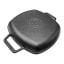 Angle image of Victoria Seasoned Cast Iron Square Grill Pan with Helper Handles, 26cm