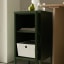 Popstrukt Sugar Cube Side Table - Dark Olive with books