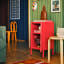 Popstrukt Sugar Cube Side Table - Red Polka with decoration