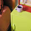 Popstrukt Sugar Cube Side Table - Cyber Lime detail