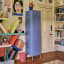 Popstrukt Sugar Cube Locker - Pigeon Blue with decor
