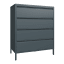 Popstrukt Bon Bon Chest of Drawers - Dark Flint