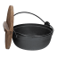 Angle image of KitchenCraft World of Flavours Japanese Cast Iron Cooking Pot, 1.5L