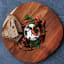 Lifestyle image of Pieter De Jager Rustic Wooden Serving Plate, 29cm