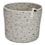 Pack Shot image of Mia Melange Polka Dot Stitched Black Cylinder Basket
