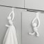 Umbra Buddy Over The Cabinet Hook, Set of 2 white in use