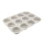Kitchen Inspire 12-Cup Silicone Muffin Pan - Rock gray