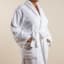 Lifestyle image of Club Classique White Unisex Fleece Bathrobe