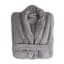 Club Classique Slate Grey Unisex Fleece Bathrobe