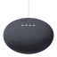 Angled view of the Google Nest Mini Smart Speaker, Charcoal