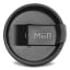 MiiR Travel Tumbler Lid, black. Top view