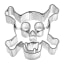 Pack Shot image of Birkmann Stainless Steel Skull Cookie Cutter, 7cm