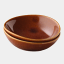 Mervyn Gers Glazed Stoneware Pinch Bowls, Set of 2 - Brown
