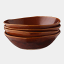 Mervyn Gers Wide Lip Bowls, Set of 4 - Brown
