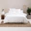 Linen House Providence Waffle White Cotton Duvet Set