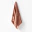 Linen House Nara Bamboo Cotton Bath Sheet, clay