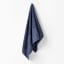 Linen House Nara Bamboo Cotton Bath Sheet, bluestone