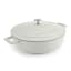 MasterClass Cast Aluminium 4L Shallow Casserole Dish, 28cm - Cream