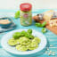 Polli Basil Green Pesto, 190g in use