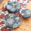 aLove Supreme Protea Blue on Gunmetal Bowl Covers