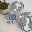 aLove Supreme Protea Blue on White Bowl Covers, Set of 2