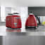 Red DeLonghi Argento 2 Slice Toaster and kettle. Kettle sold separately 