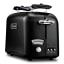 DeLonghi Argento 2 Slice Toaster, Black