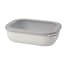 Mepal Cirqula Rectangular Multi Bowl Set, 2L Nordic White