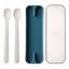 Mepal Mio 2 Piece Feeding Spoon Set, Deep Blue