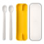 Mepal Mio 2 Piece Feeding Spoon Set, Yellow