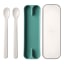 Mepal Mio 2 Piece Feeding Spoon Set, Deep Turquoise