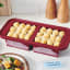 Souper Cubes Souper Cubes 2-Cup Silicone Food Storage Tray with Lid - Cranberry with food