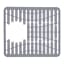 OXO Good Grips Small Silicone Sink Mat with left side removed