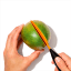 Slicing mango