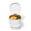 Filled OXO Good Grips Easy-Clean Compost Bin White - 2.83 L open