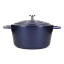 MasterClass Cast Aluminium 4L Casserole Pot, 24cm - Metallic Navy