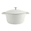 MasterClass Cast Aluminium 4L Casserole Pot, 24cm - Cream angle