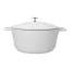 MasterClass Cast Aluminium 5L Casserole Pot, 28cm - Cream angle