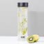 Built Tiempo Insulated Glass Water Bottle, 450ml - Charcoal