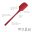 Tovolo Flex-Core All Silicone Spatula  - Cayenne