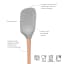 Tovolo Flex-Core Wood Handled Spoonula - Oyster Gray