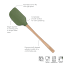 Tovolo Flex-Core Wood Handled Spatula - Pesto