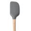 Tovolo Flex-Core Wood Handled Spatula Charcoal Front detail 